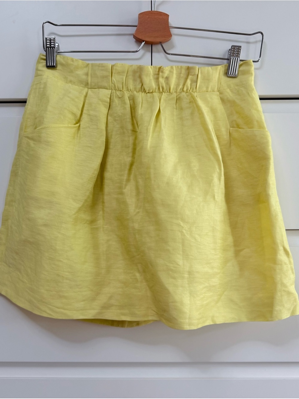 J.Crew Linen Silk A-Line Skirt – Size 0 – Yellow